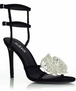 ALZÚARR The Lady Orchid With Silver Crystals Black Collections