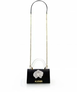 ALZÚARR The Larr Black With Crystals Mini Bag