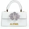 ALZÚARR The Larr White With Crystals Mini Bag Collections