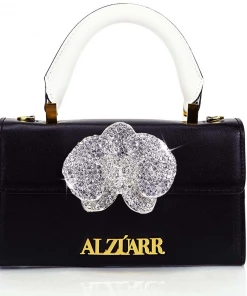 Fabulous Shoes store 21 ALZÚARR The Larr Black With Crystals Mini Bag