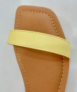 Fabulous Shoes Yellow Scarf Tie Flats