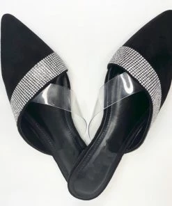 Fabulous Shoes Black Pointed Toe Flats