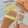 Fabulous Shoes Yellow Scarf Tie Flats