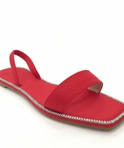 Fabulous Shoes Red & Sparkly Flats