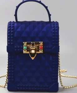 Fabulous Shoes HANDBAGS Blue Jelly Handbag