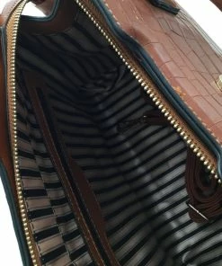 Fabulous Shoes HANDBAGS Brown Leather Handbag