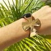 Fabulous Shoes ACCESORIES AND JEWELRY Gold Cross Bracelet