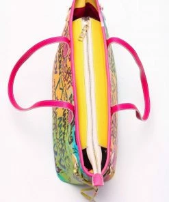 Fabulous Shoes Pink Graffiti Handbag HANDBAGS