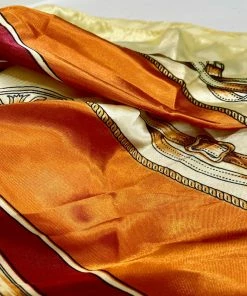 Fabulous Shoes Yellow Scarf Tie Flats