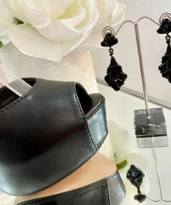 Fabulous Shoes Black Runway Heels