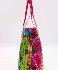 Fabulous Shoes Pink Graffiti Handbag HANDBAGS