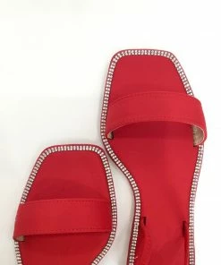 Fabulous Shoes Red & Sparkly Flats