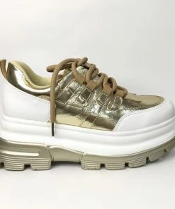 Fabulous Shoes High Fashion Gold Sneakers