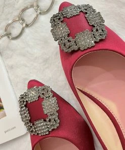 Fabulous Shoes Burgundy Ballerinas