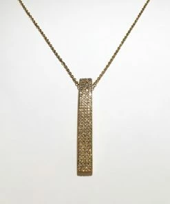 Fabulous Shoes ACCESORIES AND JEWELRY Gold Bar Necklace