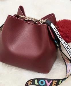 Fabulous Shoes Pompon Red Mini Bag