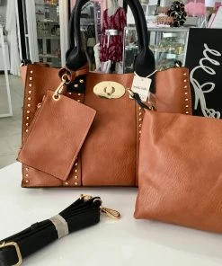 Fabulous Shoes Brown 2 In 1 Handbag HANDBAGS