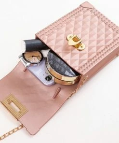 Fabulous Shoes Rose Gold Jelly Handbag