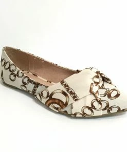 Fabulous Shoes Bronce Chains Ballerina
