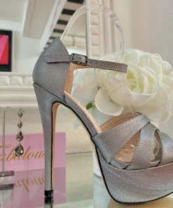 Fabulous Shoes Pewter Fashion Style Heels