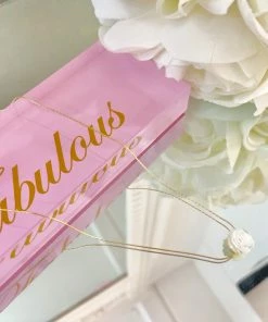 Fabulous Shoes ACCESORIES AND JEWELRY Gold Rose Charm