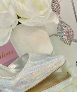 Fabulous Shoes Silver Pu Belle Heels
