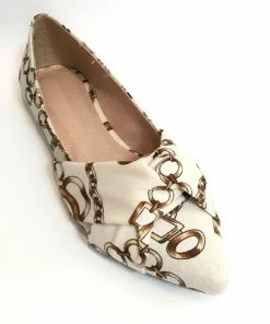 Fabulous Shoes Bronce Chains Ballerina