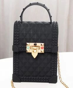 Fabulous Shoes Black Jelly Handbag HANDBAGS