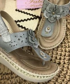 Fabulous Shoes Grey Fabulous Wedge