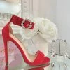 Fabulous Shoes Red Pendant Heel