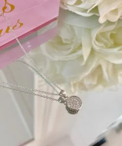 Fabulous Shoes ACCESORIES AND JEWELRY Silver Crystal Circle