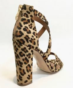 Fabulous Shoes Leopard Cross-over Heels
