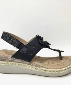 Fabulous Shoes Black Fabulous Wedge