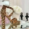 Fabulous Shoes Leopard Cross-over Heels