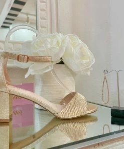 Fabulous Shoes Champagne Diana Heels