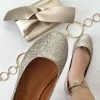 Fabulous Shoes Longmile Gold Ballerina