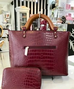 Fabulous Shoes Burgundy 2 Piece Set