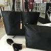 Fabulous Shoes HANDBAGS Black & Taupe Reversible Handbag