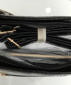 Fabulous Shoes HANDBAGS Black 2 Piece Set