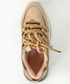 Fabulous Shoes High Fashion Rose Gold Sneakers