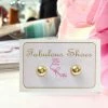 Fabulous Shoes Tiny Half Gold Ball ACCESORIES AND JEWELRY
