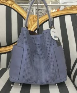 Fabulous Shoes Sky Blue 2 In 1 Handbag