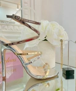 Fabulous Shoes Silver & Gold Heels