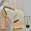 Fabulous Shoes Classic Platform Nude Heels