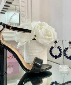 Fabulous Shoes Black Patent Heel