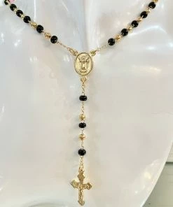 Fabulous Shoes ACCESORIES AND JEWELRY Black Rosary