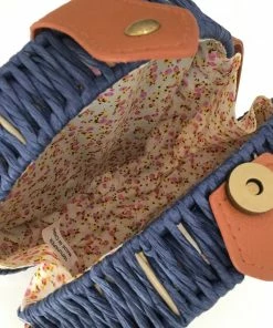 Fabulous Shoes Night Sky Circular Straw Handbag