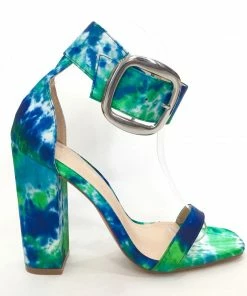 Fabulous Shoes Blue Tie Dye