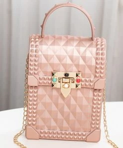 Fabulous Shoes Rose Gold Jelly Handbag