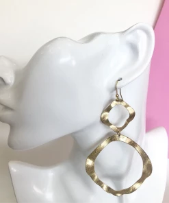 Fabulous Shoes ACCESORIES AND JEWELRY Double Gold Hoops